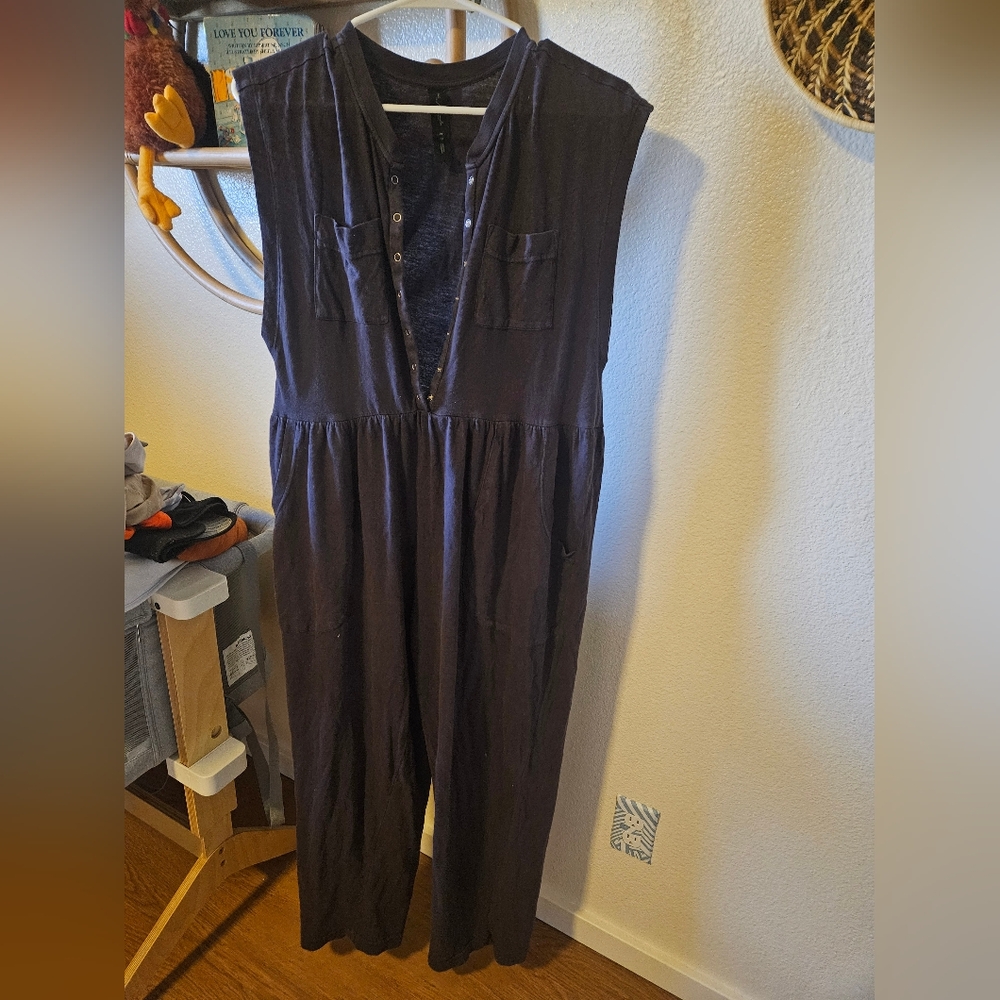Out from Under Urban Outfitters Black Sleeveless Jumpsuit